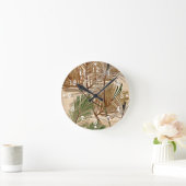 Ontwerp van boomgrenzen ronde klok (Huis)