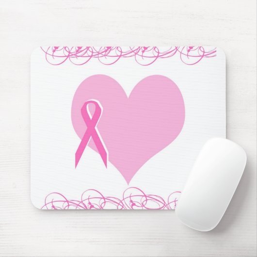 Ontwerp van borstkanker muismat (Met muis)