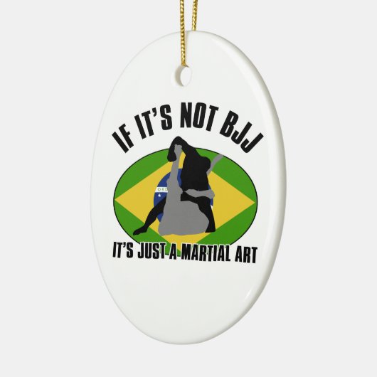 ontwerp van braziliaans-jiu-jitsu keramisch ornament (Links)