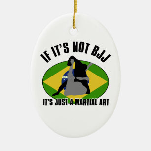 ontwerp van braziliaans-jiu-jitsu keramisch ornament