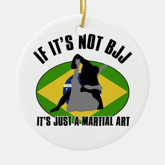 ontwerp van braziliaans-jiu-jitsu keramisch ornament (Voorkant)