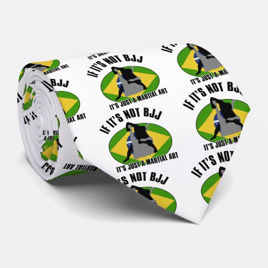 ontwerp van braziliaans-jiu-jitsu stropdas (Opgerold)