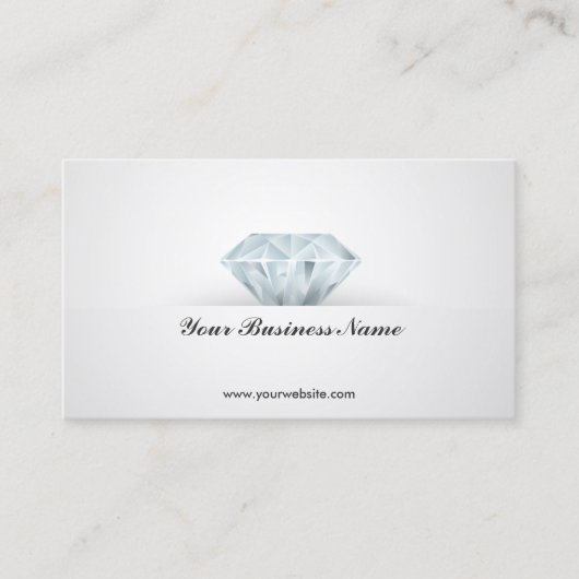 Ontwerp van Bright Diamond-juwelen Visitekaartje (Voorkant)