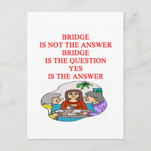 ontwerp van brugspeler briefkaart