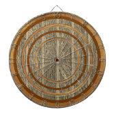 Ontwerp van bruin hout Aangepaste verordening Dart Dartbord (Voorkant)
