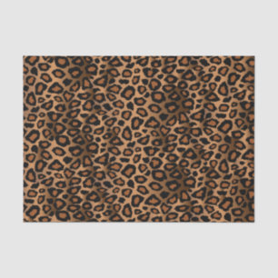 Ontwerp van bruin leopard tissuepapier