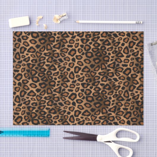 Ontwerp van bruin leopard tissuepapier (Craft)