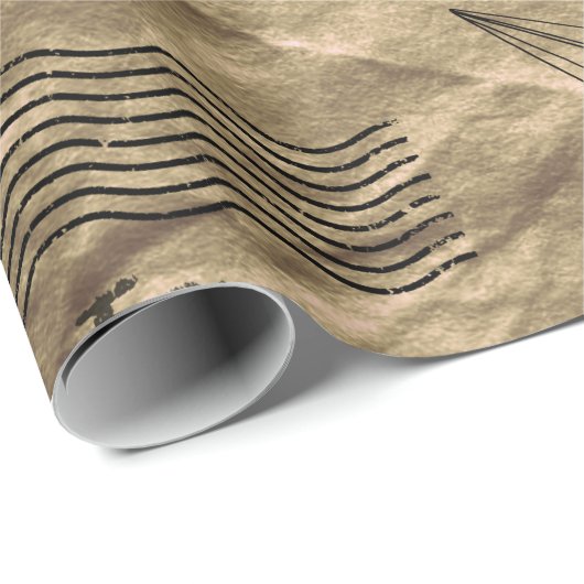 Ontwerp van bruinktpapier voor het oppakken van p cadeaupapier (Rol Hoek)