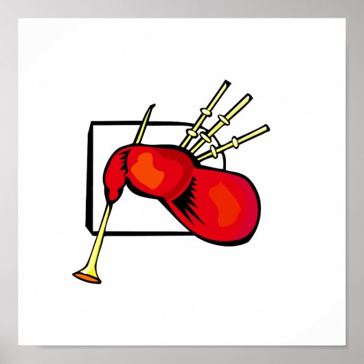 Ontwerp van buisleidingen, van rode en bruine graf poster (Voorkant)