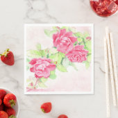 Ontwerp van cafe-Rozen op papier Napkins (grootte  Servet (Insitu)