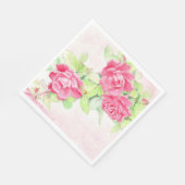 Ontwerp van cafe-Rozen op papier Napkins (grootte  Servet (Hoek)