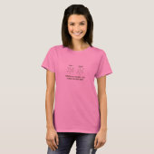 Ontwerp van cafeïne en chocolade-shirt t-shirt (Voorkant volledig)