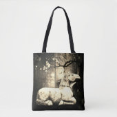 Ontwerp van canvas tas-marmer tote bag (Voorkant)