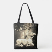 Ontwerp van canvas tas-marmer tote bag (Achterkant)