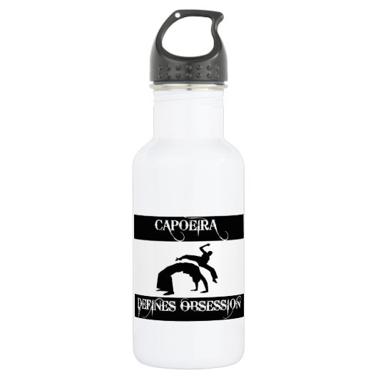 ontwerp van capoeira waterfles  (Voorkant)