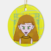 Ontwerp van cartoon keramisch ornament (Links)