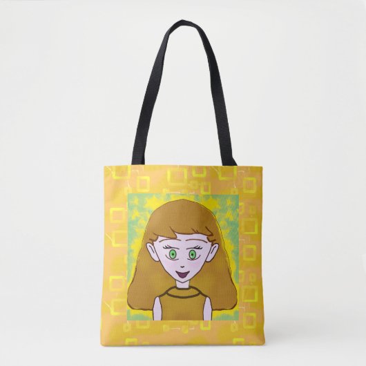 Ontwerp van cartoon tote bag (Voorkant)
