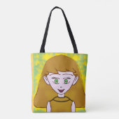 Ontwerp van cartoon tote bag (Achterkant)