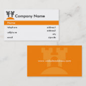 Ontwerp van Caste Visitekaartje (Voorkant / Achterkant)