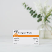 Ontwerp van Caste Visitekaartje (Staand voorkant)