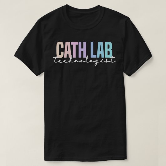 Ontwerp van Cath Lab Technologist in een lichtkleu T-shirt (Design voorkant)