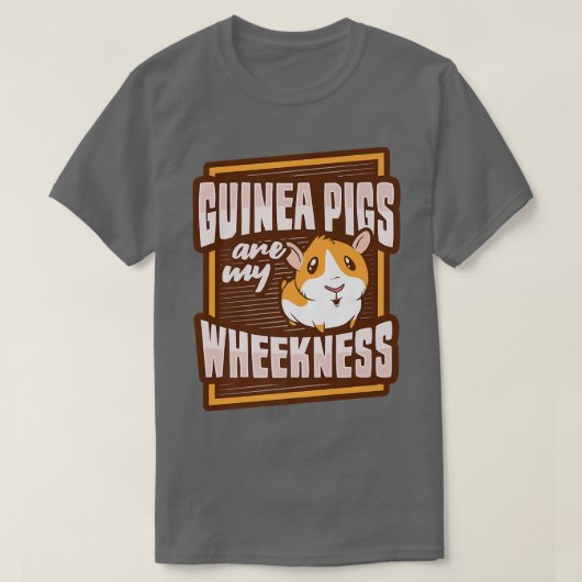 Ontwerp van cavia's op een parelhoes t-shirt (Design voorkant)