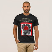 Ontwerp van chaos en realiteit t-shirt (Voorkant volledig)