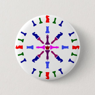 Ontwerp van Chess Piece Ronde Button 5,7 Cm