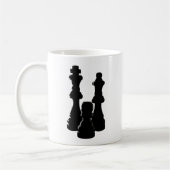 Ontwerp van Chess Piece silhouette Koffiemok (Links)