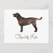 Ontwerp van Chocolade Lab-Waterverf Briefkaart (Voorkant)