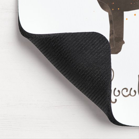 Ontwerp van Chocolade Lab-Waterverf Muismat (Hoek)