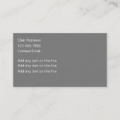 Ontwerp van Classy Damesmonogram Visitekaartjes (Achterkant)