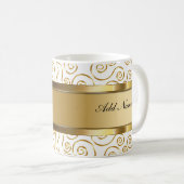 Ontwerp van Classy Monogram Coffee-Mok Koffiemok (Voorkant rechts)