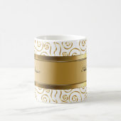 Ontwerp van Classy Monogram Coffee-Mok Koffiemok (Center)