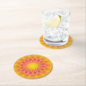Ontwerp van coasters Mandala Ronde Kartonnen Onderzetter (Insitu)