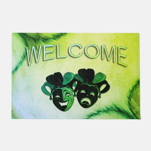 Ontwerp van comedy en tragedie theater Green Deurmat (Voorkant)