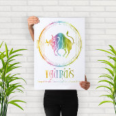 Ontwerp van compatibiliteit met de zodiac-taurus poster