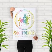 Ontwerp van compatibiliteit met Zodiac Sagittarius Poster