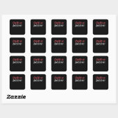 Ontwerp van Covid-19 Virus Survivor Awareness Vierkante Sticker (Vel)