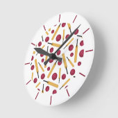 Ontwerp van cricketspeler en van alle cricketspele ronde klok (Hoek)