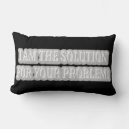 Ontwerp van Cute Artwork Over "I AM THE SOLUTION"  Kussen