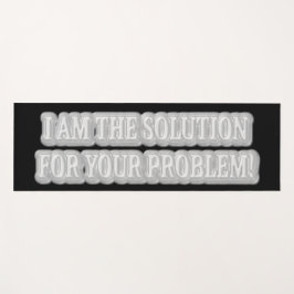 Ontwerp van Cute Artwork Over "I AM THE SOLUTION"  Yogamat