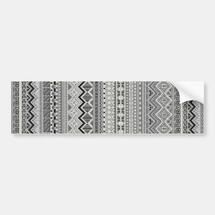 Ontwerp van Cute Grey aztec-patronen Bumpersticker