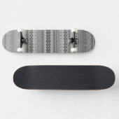 Ontwerp van Cute Grey aztec-patronen Persoonlijk Skateboard (Horizontaal)