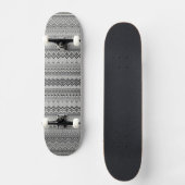 Ontwerp van Cute Grey aztec-patronen Persoonlijk Skateboard (Voorkant)