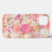 Ontwerp van dahlias en Roos Case-Mate iPhone Case (Achterkant (horizontaal))
