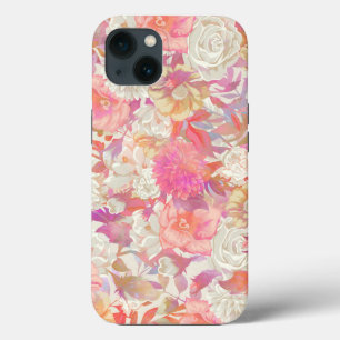Ontwerp van dahlias en Roos  Case-Mate iPhone Case
