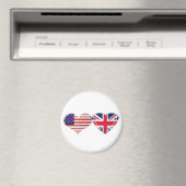 Ontwerp van de Amerikaanse en Britse hartvlag Magneet (Insitu (Vaatwasser))
