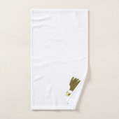 Ontwerp van de Amerikaanse Zeearend met Monogram Bad Handdoek (Handdoek)