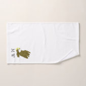 Ontwerp van de Amerikaanse Zeearend met Monogram Bad Handdoek (Handdoek)